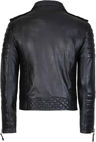 Men's Brown Classic Shirt-Collar Leather Jacket