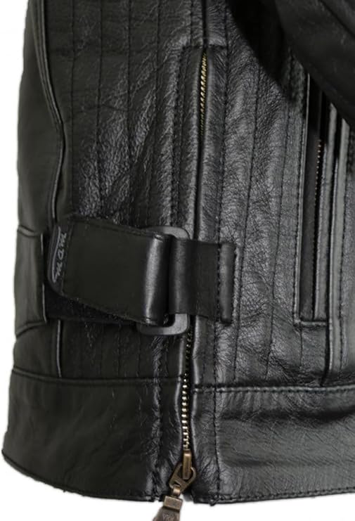 Men's Retro Genuine Leather Motorcycle Jacket