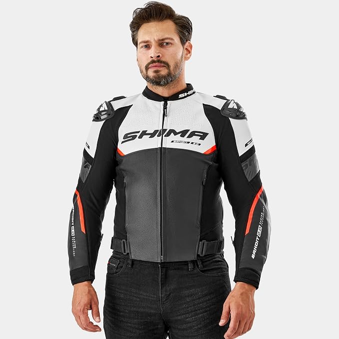 Shima Bandit 2.0 Leather Racing Suit - Black/Red