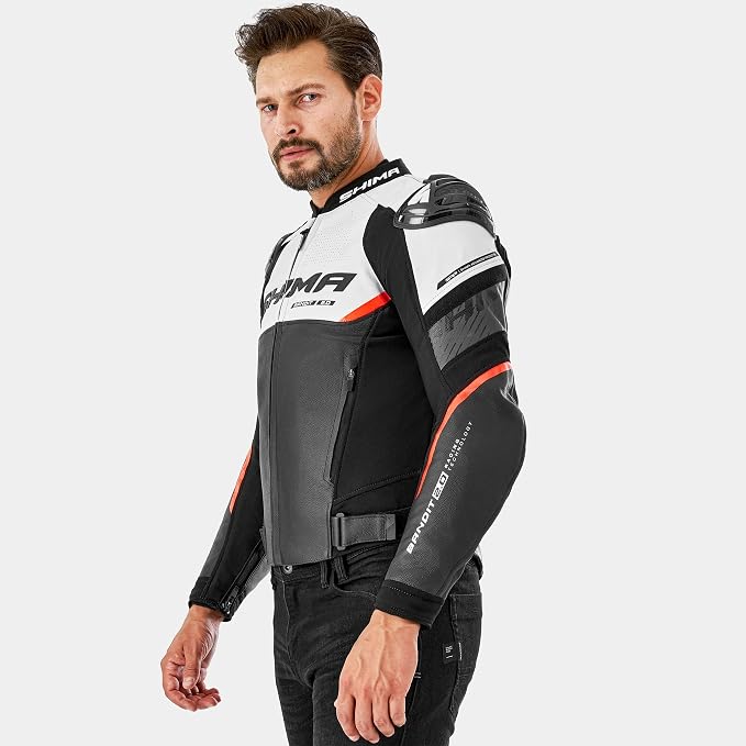Shima Bandit 2.0 Leather Racing Suit - Black/Red