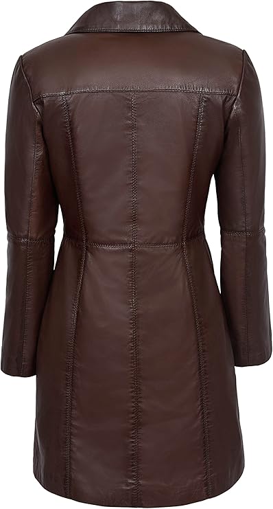 Women's Smart Range Leather Jacket — Brown