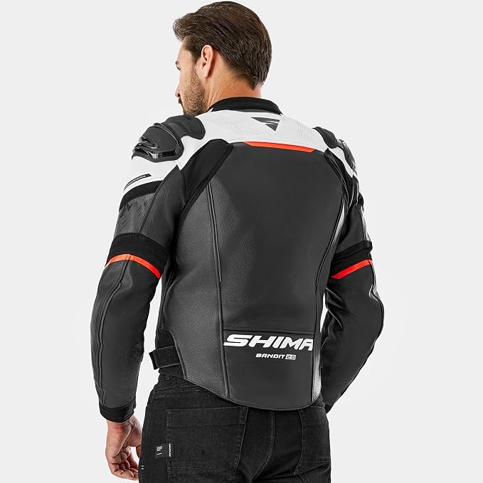 Shima Bandit 2.0 Leather Racing Suit - Black/Red