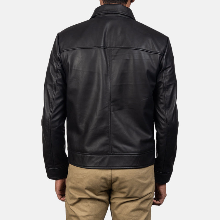 Men's Inferno Black Classic Leather Jacket