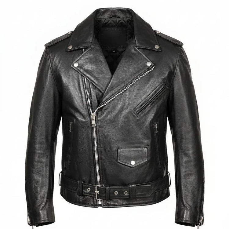 Men's Black Brando Motorcycle Jacket