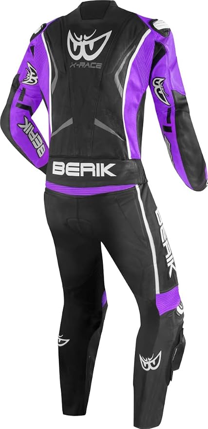 Berik X-Race Leather Racing Suit - Purple/Black