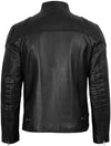 Men's Dark Brown Café Racer Leather Jacket