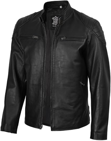 Men's Dark Brown Café Racer Leather Jacket