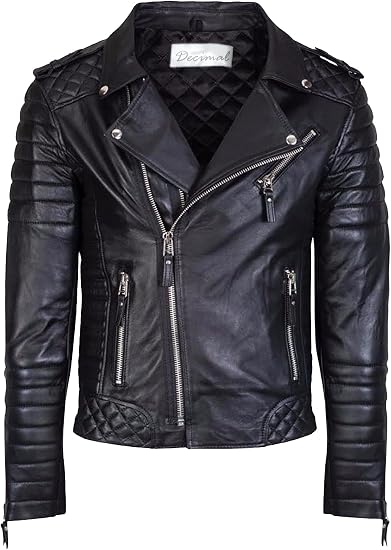Men's Brown Classic Shirt-Collar Leather Jacket