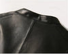 Women's Slim Fit Diagonal Zipper Short Leather Jacket