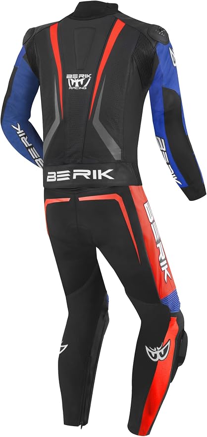 Berik Racing Leather Suit - Black/Blue/Red
