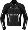 Urban Kevlar Leather Racing Suit - Black/White