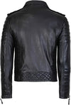 Men's Brown Classic Shirt-Collar Leather Jacket