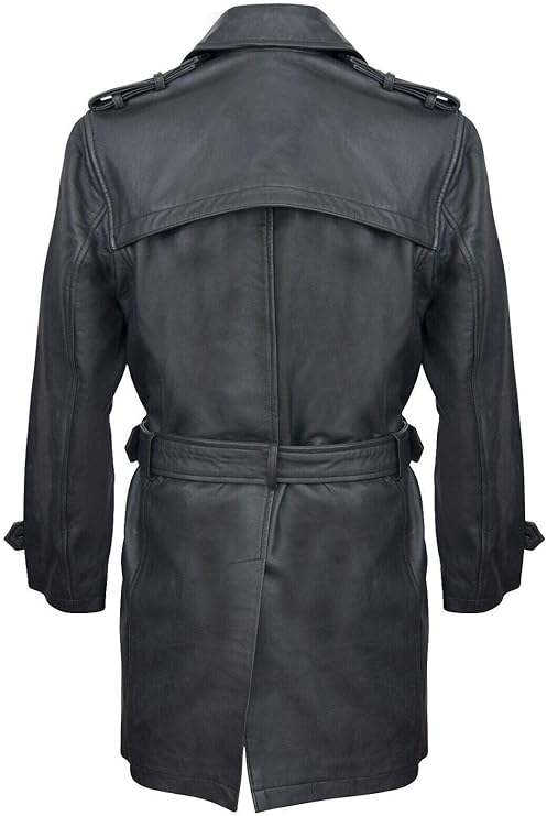 Men's Lambskin Heavy Duty Biker Jacket — Black (Style 2)
