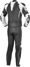 Performance Leather Racing Suit - Black/White