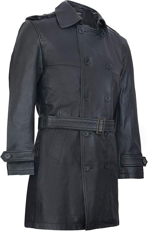 Men's Lambskin Heavy Duty Biker Jacket — Black (Style 2)