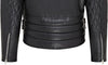 Men's Lambskin Heavy Duty Biker Jacket — Black (Style 1)