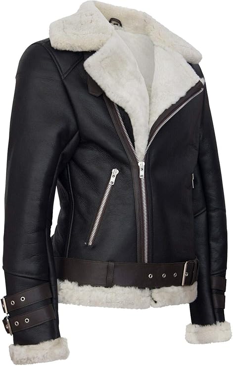 Women's Casual Faux Fur Motorcycle Coat
