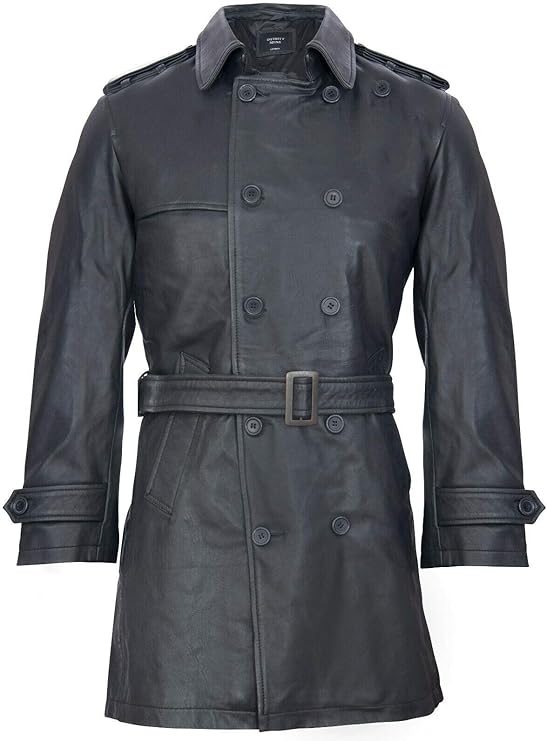 Men's Lambskin Heavy Duty Biker Jacket — Black (Style 2)