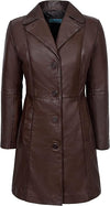 Women's Smart Range Leather Jacket — Brown