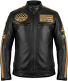 Men's Retro Genuine Leather Motorcycle Jacket