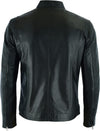 Men's Brando Cowhide Leather Motorcycle Jacket — Black