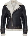 Women's Casual Faux Fur Motorcycle Coat