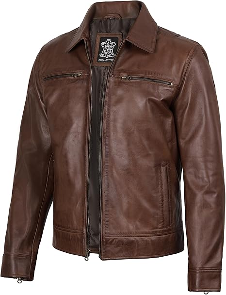 Men's Brown Heritage Leather Jacket