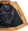 Men's Cowhide Motorcycle Jacket with Protectors (Style 1)