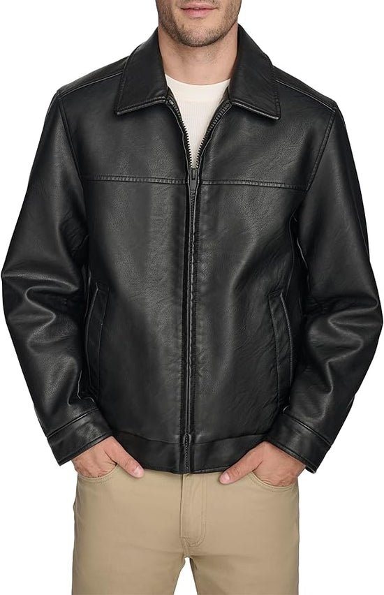 Men's Black Classic Leather Jacket
