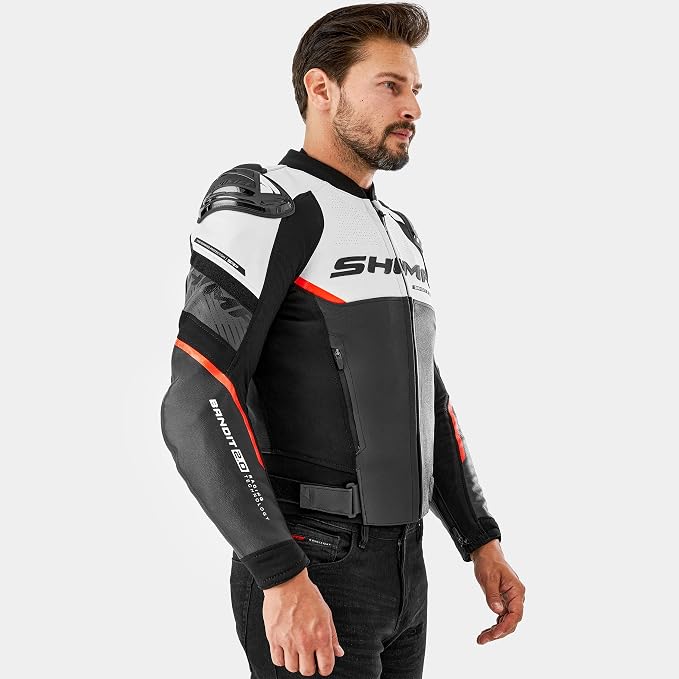 Shima Bandit 2.0 Leather Racing Suit - Black/Red