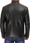 Men's Black Clean-Line Café Racer Jacket