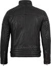 Men's Dark Brown Café Racer Leather Jacket