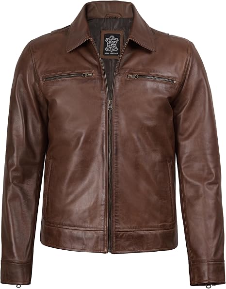 Men's Brown Heritage Leather Jacket