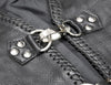 Men's Black Leather Vest