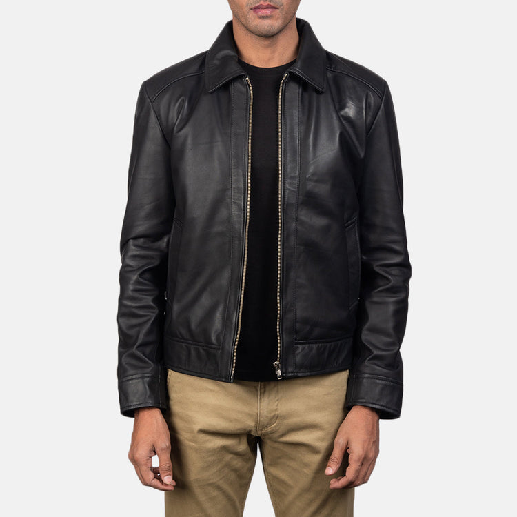 Men's Inferno Black Classic Leather Jacket