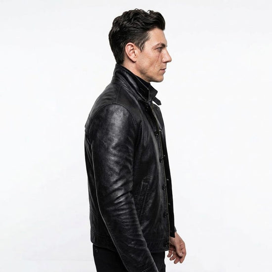 Women´s Brown Waxed Leather Jacket