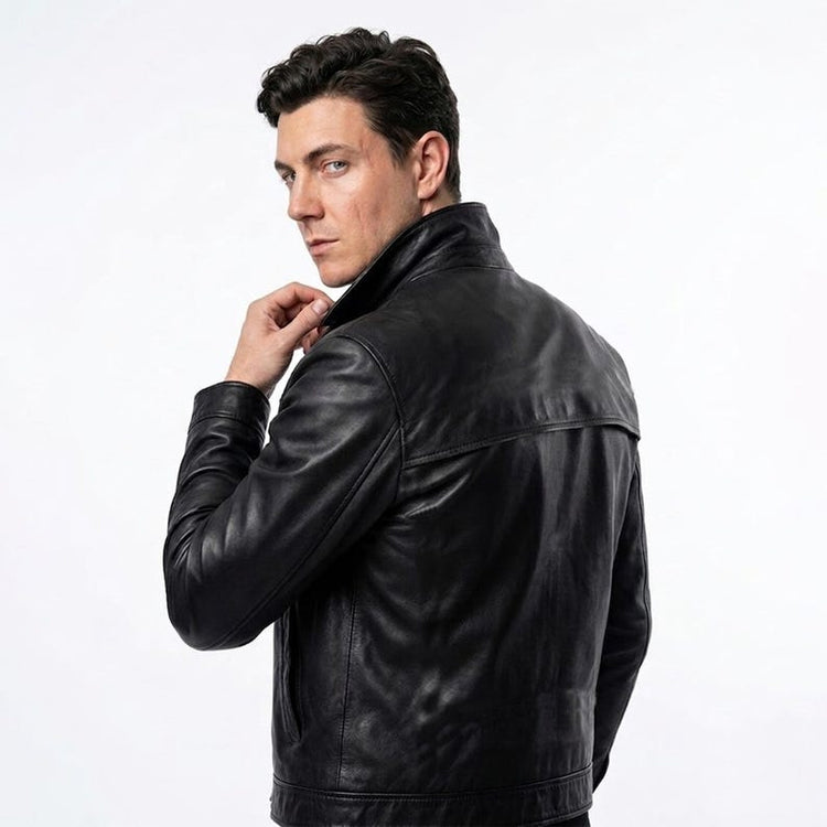 Women´s Brown Waxed Leather Jacket
