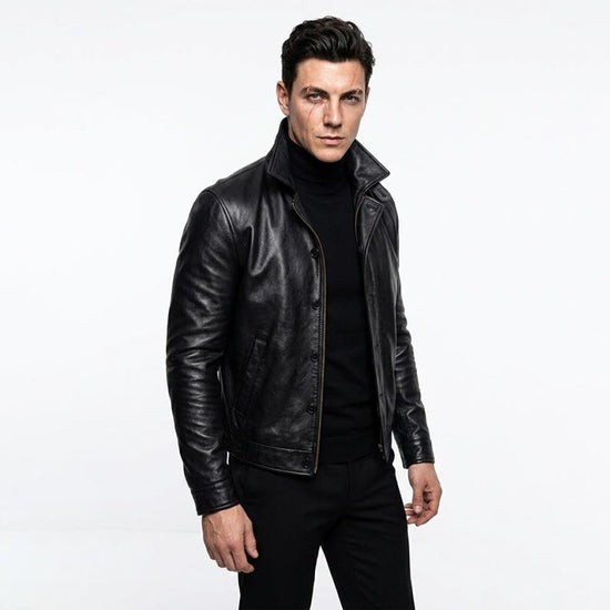 Women´s Brown Waxed Leather Jacket