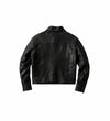 Men's Black Western Trucker Leather Jacket