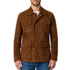 Men's Brown Suede Safari Field Jacket