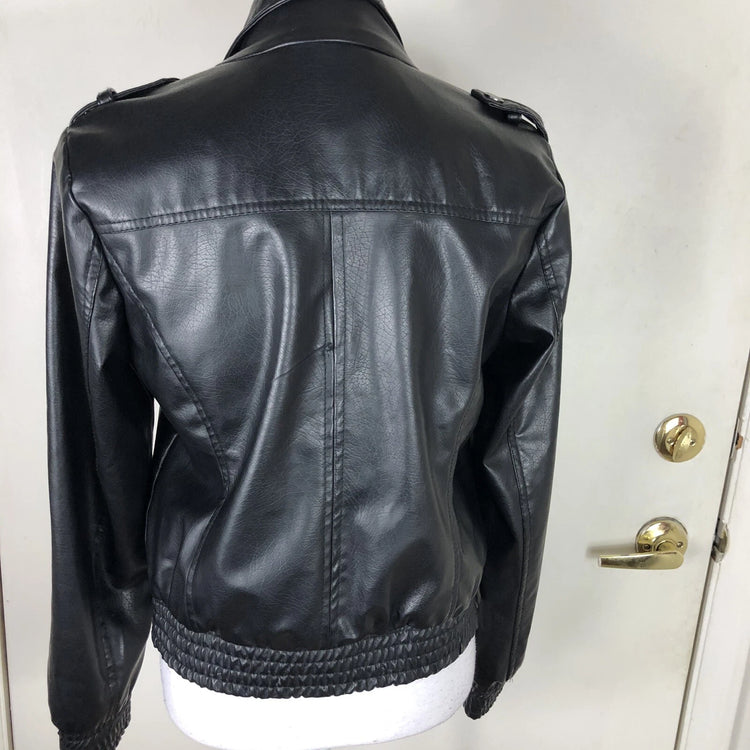 Men's Black Bomber Leather Jacket