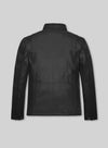 Men's Black M65-Style Field Leather Jacket