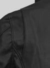 Men's Black M65-Style Field Leather Jacket