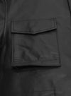 Men's Black M65-Style Field Leather Jacket