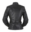 Women's Black Stand-Collar Riding Jacket